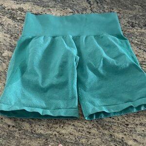 NVGTN High Waist Teal Women's Shorts